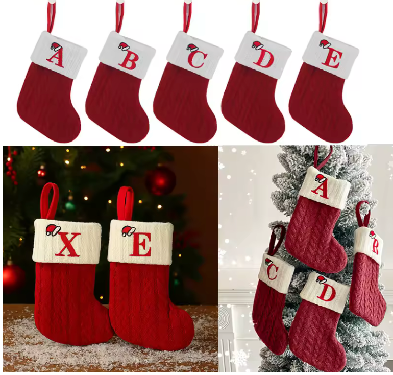 Chaussettes de Noël Tricotées