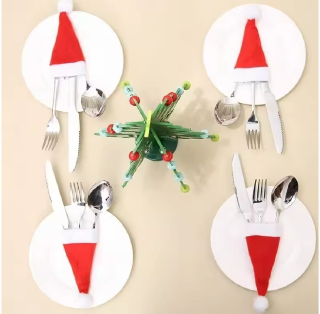 Porte-Couverts Chapeau de Noël