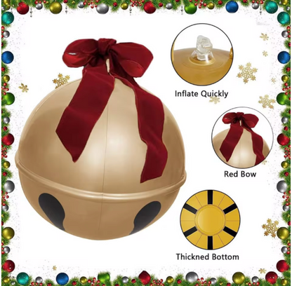 Boule de Noël Gonflable Géante  – Cloche Festive