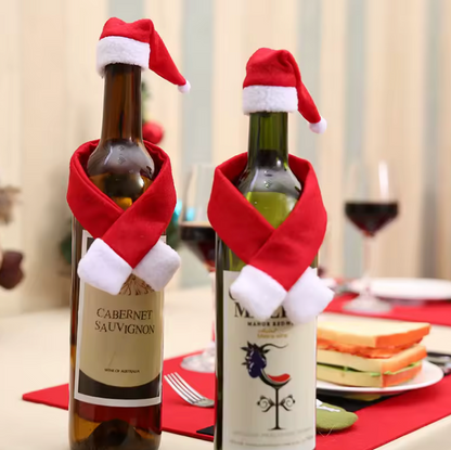 Ensemble Couvre-Bouteille de Noël