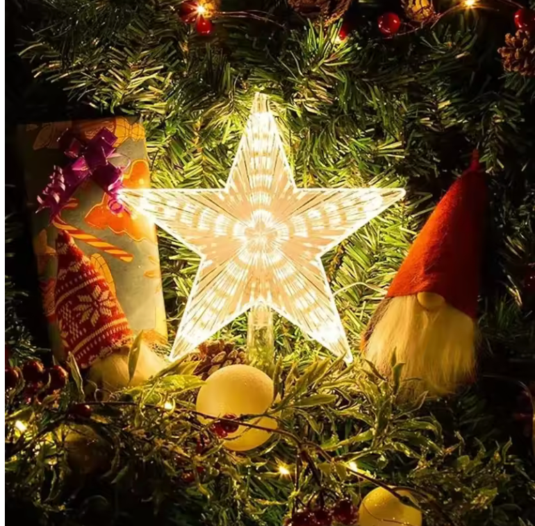 Etoile LED pour Sapin de Noël