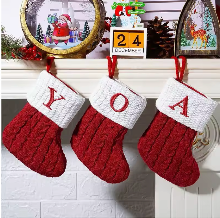 Chaussettes de Noël Tricotées