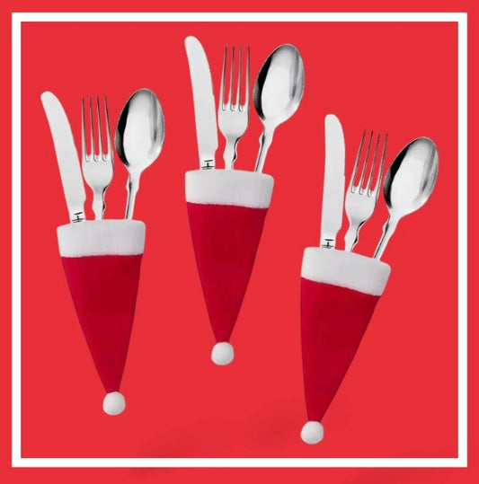 Porte-Couverts Chapeau de Noël