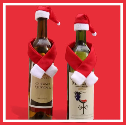Ensemble Couvre-Bouteille de Noël