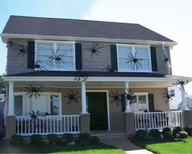 Araignée Géante Noire Décoration Halloween